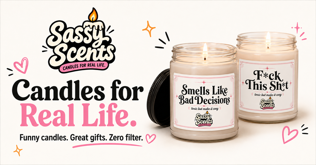 Funny candle gifts for friends, coworkers, and couples
