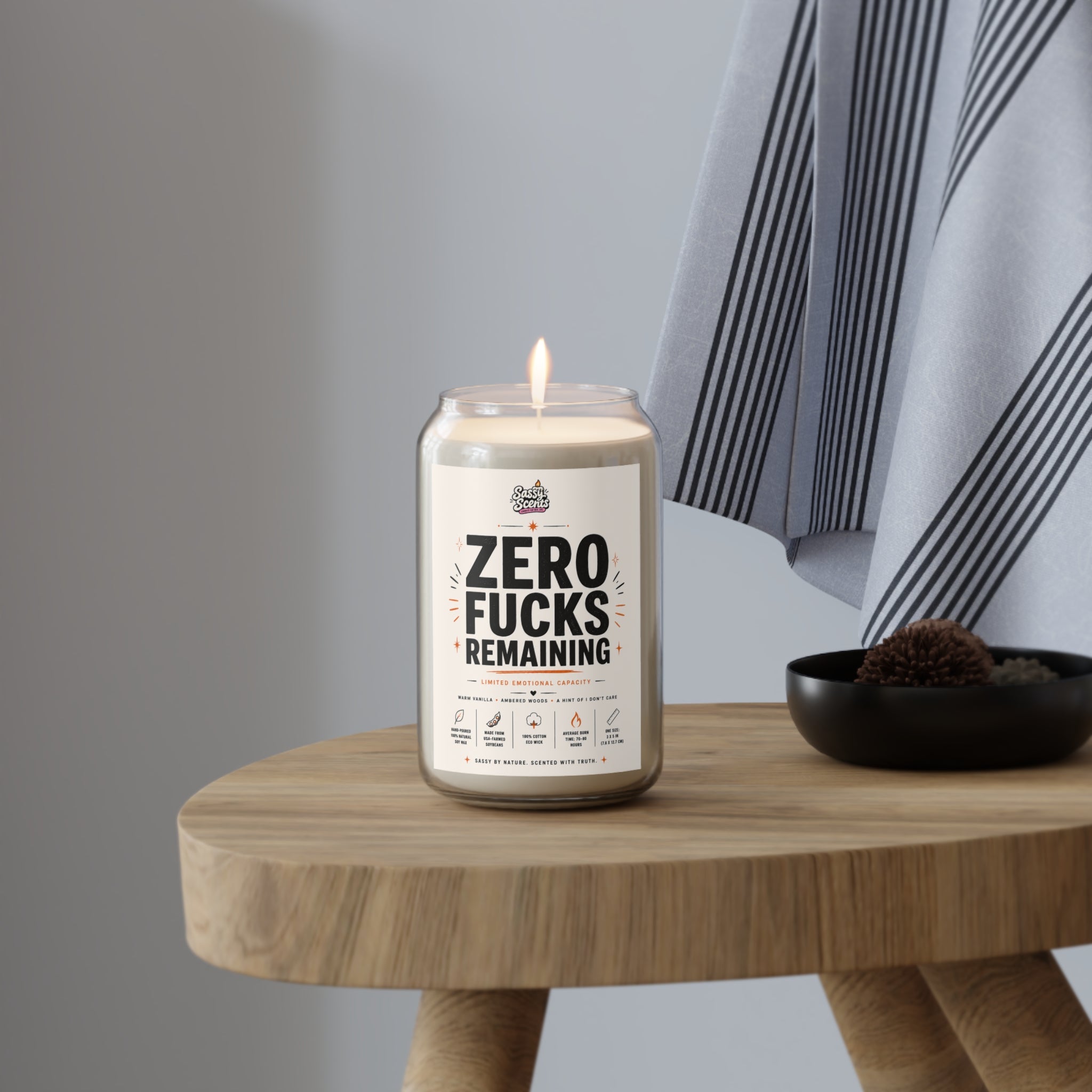 Special: Zero Fucks Remaining - 13.75oz - Sassy Scents